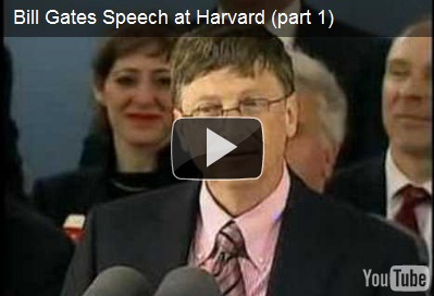 Bill Gates Speech at Harvard (part 1)