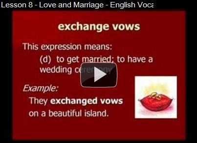 Lesson 11 - Love and Marriage